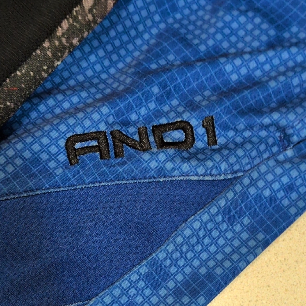 AND1 Blue & Black Sports Shorts - Picture 10 of 14